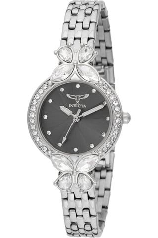 Invicta Wildflower 69102 Women's Watch - Quartz Movement - Metal with Black Dial - 30 mm