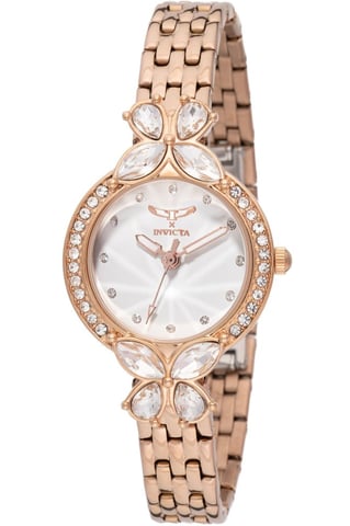 Invicta Wildflower 69099 Women's Watch - Quartz Movement - Metal with White Dial - 30 mm