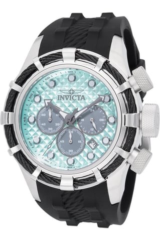 Invicta Bolt 49164 Men's Watch - Quartz Movement - Stainless Steel with Blue Dial - 50 mm