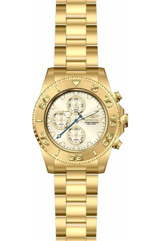 Invicta OCEAN VOYAGE 47654 Men's Watch - Quartz Movement - Stainless Steel with Gold Dial - 43 mm