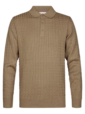 Petrol Industries - Long-Sleeve Knit Polo stonebridge Men - Orange