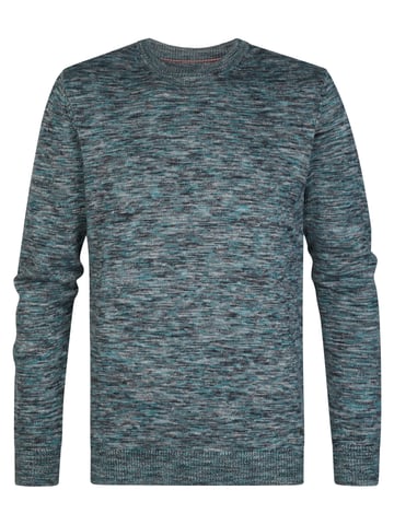 Petrol Industries - Marled Crew Neck Knit stonegate Men - Green