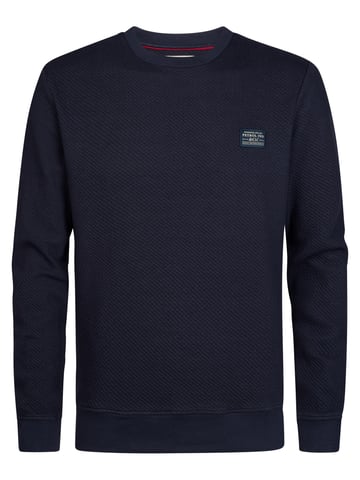 Petrol Industries - Textured Crew Neck Sweater ironwall Men - Blue