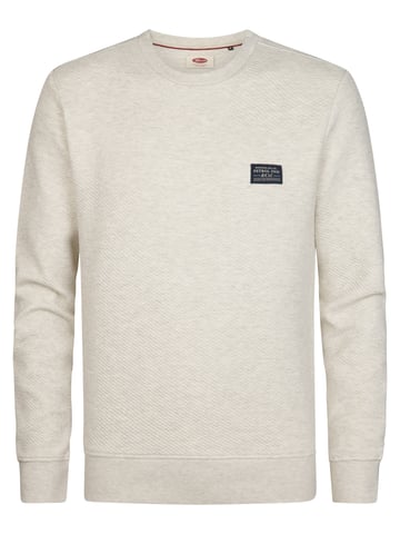 Petrol Industries - Textured Crew Neck Sweater ironwall Men - White