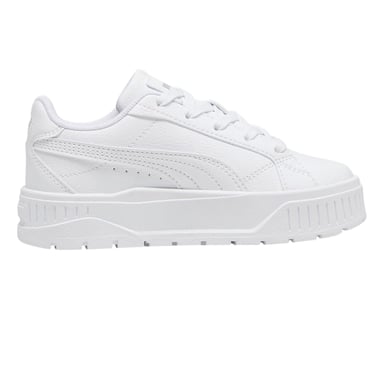 Puma Childrens/Kids Karmen II Leather Platform Trainers (White)