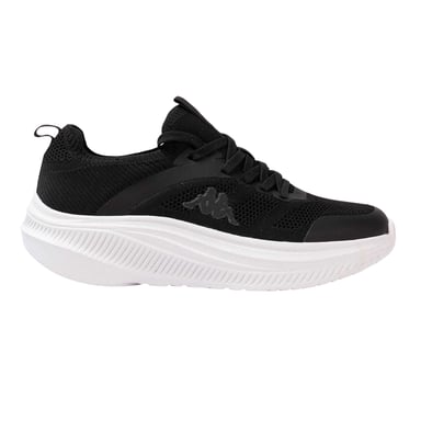 Kappa Mens Prati Knitted Platform Trainers (Black/White)