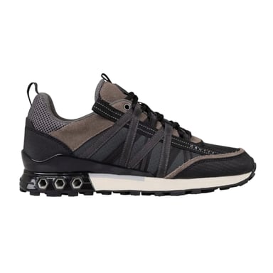 Cruyff Mens Fearia Suede Hex-Tech Trainers (Black)