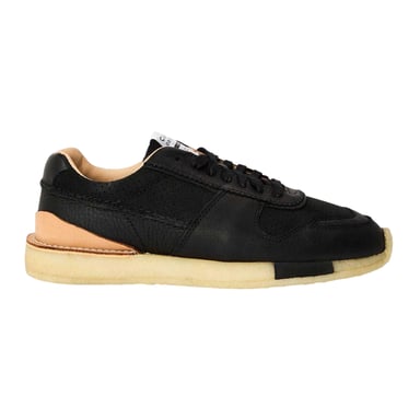 Clarks Originals Mens Leather Trainers (Black)