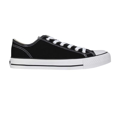 SoulCal Womens/Ladies Canvas Flat Trainers (Black)