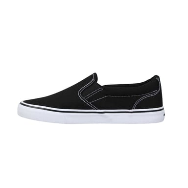 SoulCal Mens Canvas Flat Trainers (Black/White)