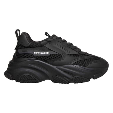 Steve Madden Girls Possession Trainers (Black)
