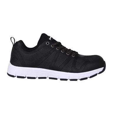 Dunlop Mens Memory Foam Safety Shoes (Black/White)