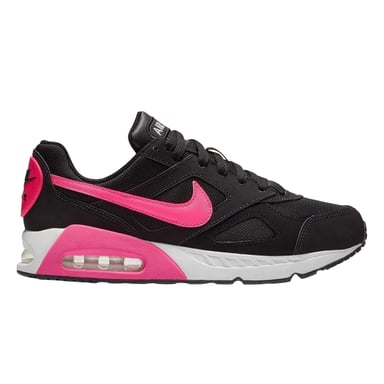 Nike Girls Air Max Ivo Leather Trainers (Black/Pink)