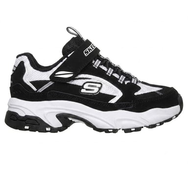 Skechers Childrens/Kids Low Cut Trainers (Black/White)