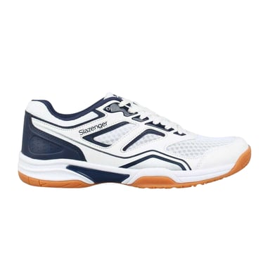 Slazenger Mens Mesh Indoor Court Trainers (White/Black)