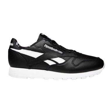 Reebok Mens Classic Leather Trainers (Black/White)