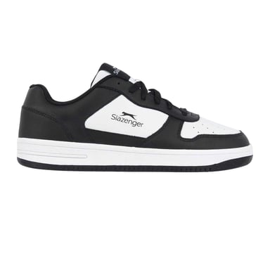 Slazenger Childrens/Kids Tower Leather Flat Trainers (Black/White)