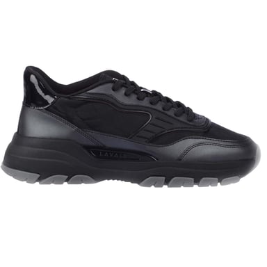 Lavair Mens Pacific 2.0 Leather Trainers (Black)