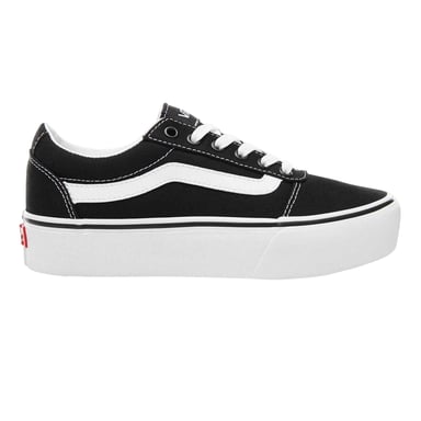 Vans Womens/Ladies Ward Platform Trainers (Black/White)