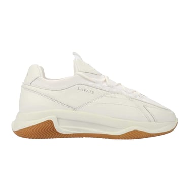 Lavair Mens Creator Premium Leather Trainers (White)