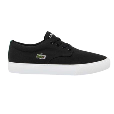 Lacoste Mens Canvas Grip Flat Trainers (Black)