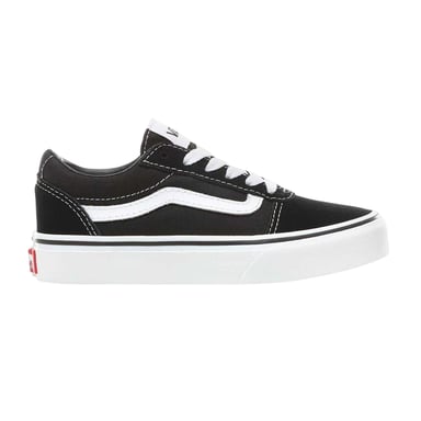 Vans Childrens/Kids Ward Canvas Trainers (Black/White)