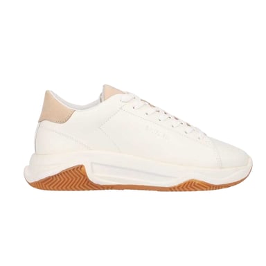Lavair Unisex Adult Nappa Leather Chunky Sole Trainers (White)