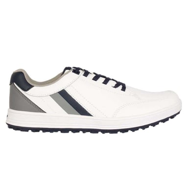 Slazenger Mens Leather Casual Golf Shoes (White)
