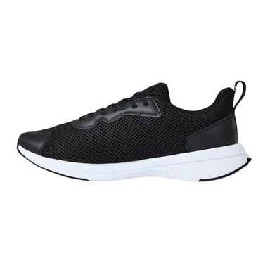 Lacoste Mens Neo Runbase Leather Trainers (Black/White)
