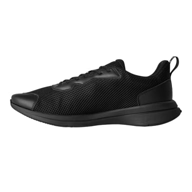Lacoste Mens Neo Runbase Leather Trainers (Black)