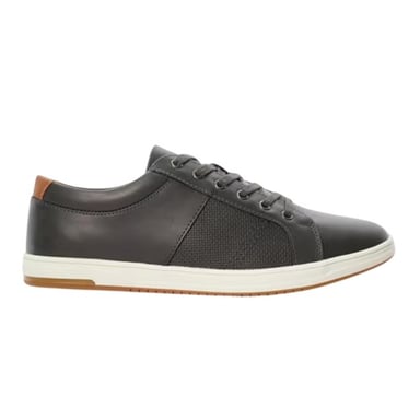 Dune London Mens Trez Canvas Low Cut Flat Shoes (Grey)