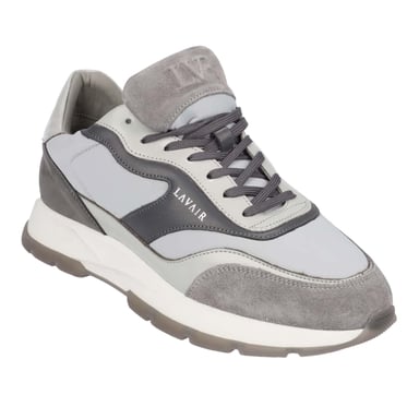 Lavair Mens Aequora Leather Trainers (Grey)