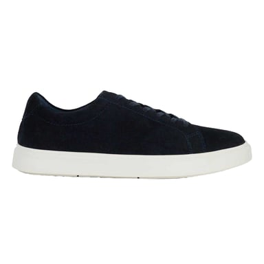 Dune London Mens Tais Suede Flat Shoes (Navy)