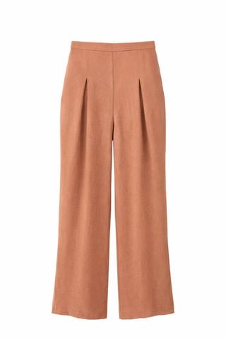 Women's High-waist Wide-leg Crepe Trousers