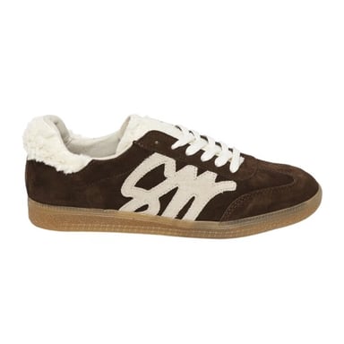 Steve Madden Womens/Ladies Elora Suede Trainers (Dark Brown)