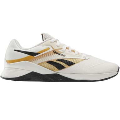 Reebok Mens Nano X4 Flat Trainers (Chalk/Black/Retro Blue)
