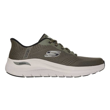 Skechers Mens Arch Fit 2.0 Slip-In Trainers (Olive)