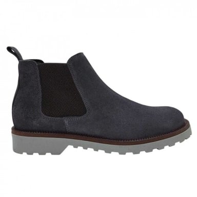Nicholas Deakins Mens Republic Suede Flat Chelsea Boots (Grey)
