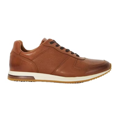 Dune London Mens Trilogy Suede Trainers (Tan)