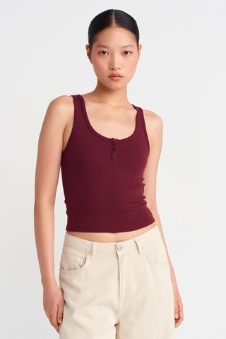 Slim Fit Crop Cami Blus