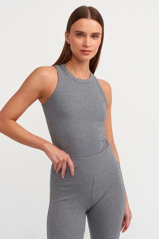 Ribbade Halterneck ärmlös Blus