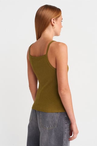 Texturerad Bomull Modal Cami Blus