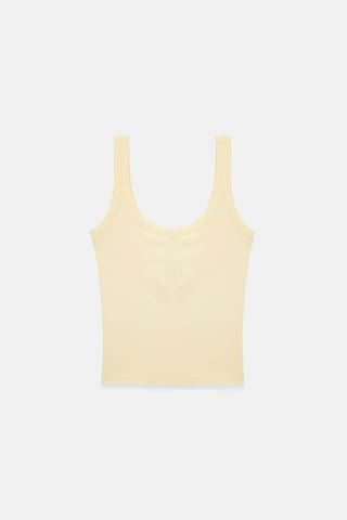 Ribbad Crop Cami Blus