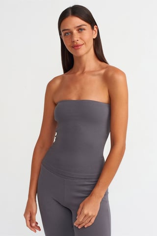 Strapless Bodycon Bandeau Blouse