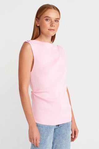 Ärmös Båthalsstickad Blus