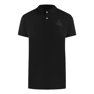 Zwarte Poloshirt Met Logo Van Een Ijsbergdriehoek