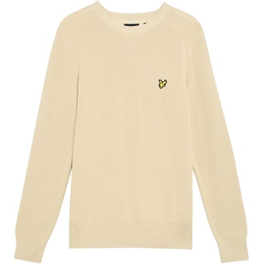Lyle & Scott Mens Ribbed Raglan Jumper (Grey Taupe)