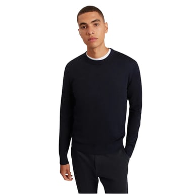 Ted Baker Mens Merino Wool Long-Sleeved Jumper (Navy)