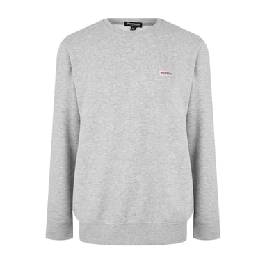 True Religion Mens Logo Fleece Lined Sweatshirt (Grey)