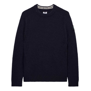 Weekend Offender Mens Zagreb Wool Blend Sweatshirt (Navy)
